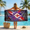 Полотенце для пляжа Fiorentina FC, быстросохнущее, из микрофибры, впитывающее, портативное, для путешествий, для плавания