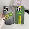 Зеленый J-John Truck D-Deeres Для IPhone 16 15 11 12 13 14 17 Pro Max PLUS Pro Мягкий Гофрированный Силиконовый Задний Чехол для Телефона