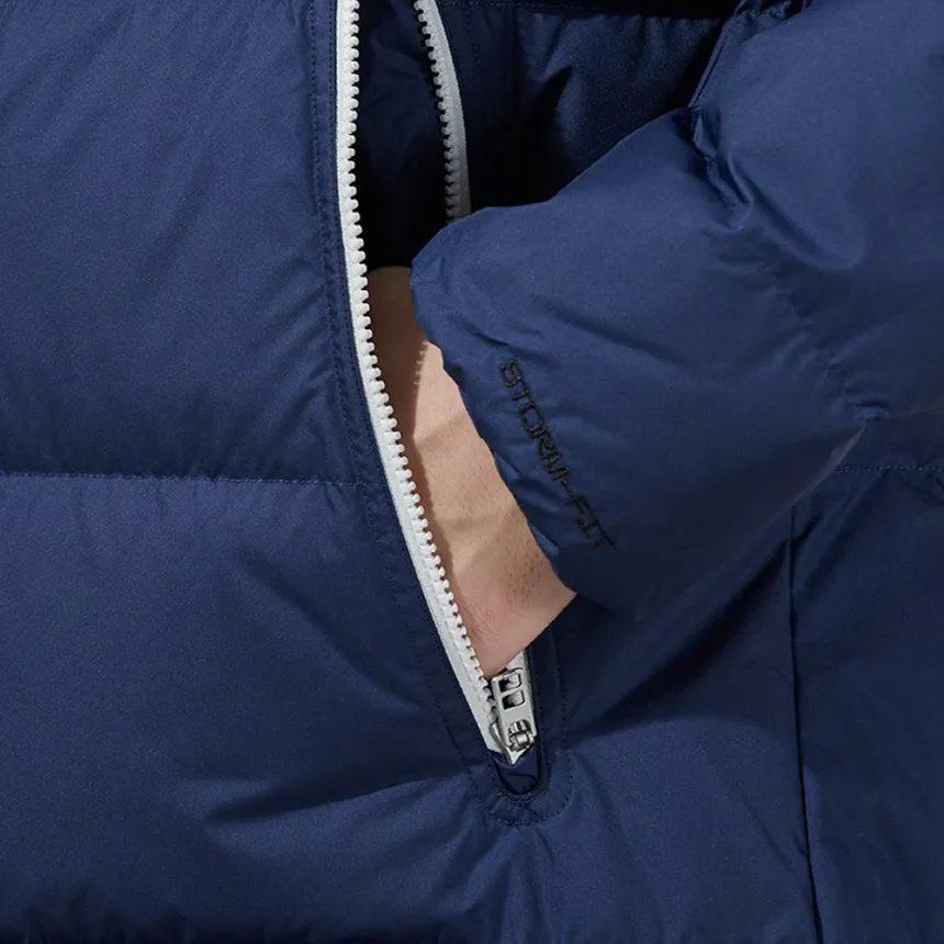 Nike Мужские пуховики Синие С капюшоном Умеренные DV0756-410