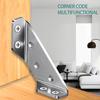 Corner Brackets Stainless Steel Furniture Angle Shelf Connector Cabinet Support Fixing Frame Corner Brace with Screw 4/16/20pcs