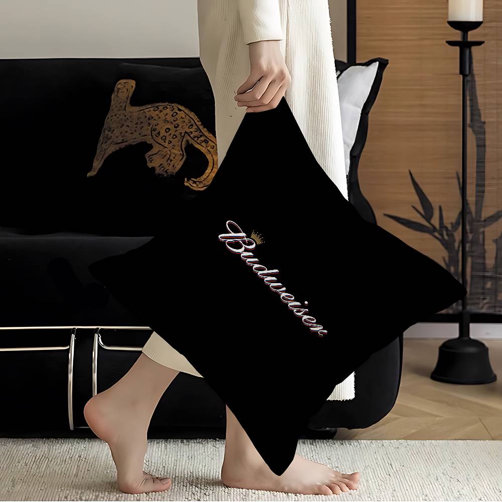 King Of Beer B-Budweiser Personalized Pillow Dust Cover Bedroom Kids Party Decoration Pillowcase Birthday Children Gift