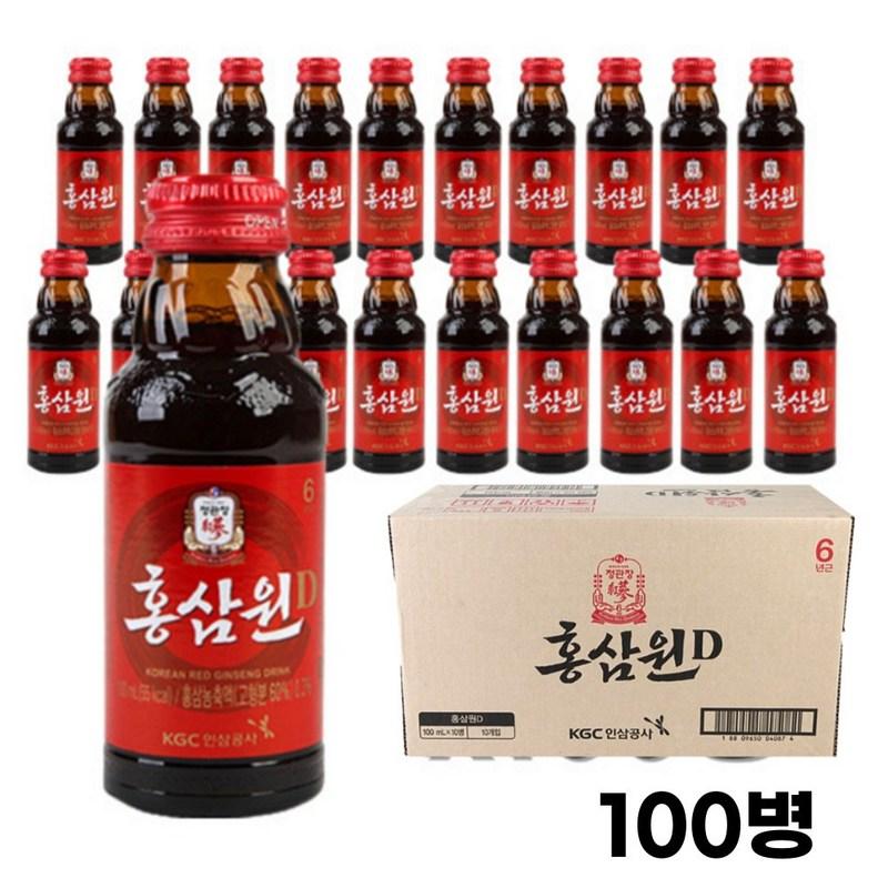 CheongKwanJang Красный женьшеньВон 100 мл коробка для 100 бутылок, 100 мл, 100 штук