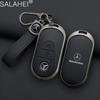 CRX1 Leather Car Key Case Cover Keychain For Mercedes Benz W205 W213 X253 W222 W206 W223 X254 EQE EQS A C E S GLC EQ Series 2015-2026