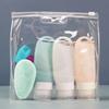 38 мл 60 мл 90 мл пустая бутылка силиконовый дорожный набор упаковка пресс бутылка для лосьона шампуня ванны маленькие контейнеры для образцов синий зеленый