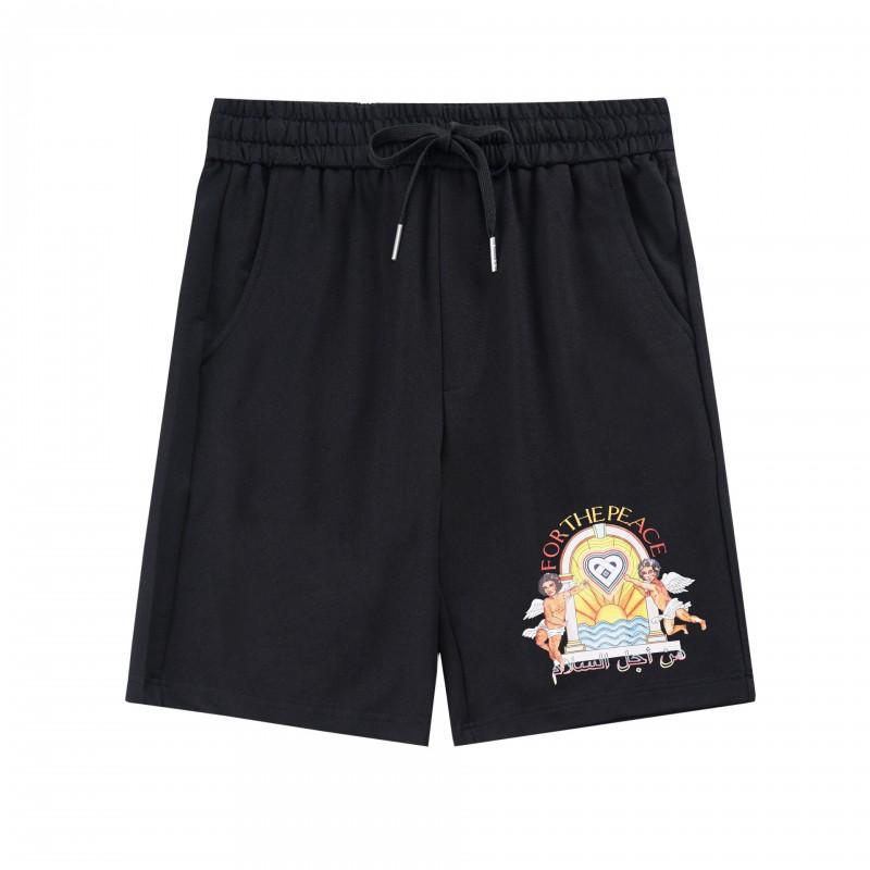 Casablanca Cartoon Print Loose Fit Shorts Teen Boys Casual Wear