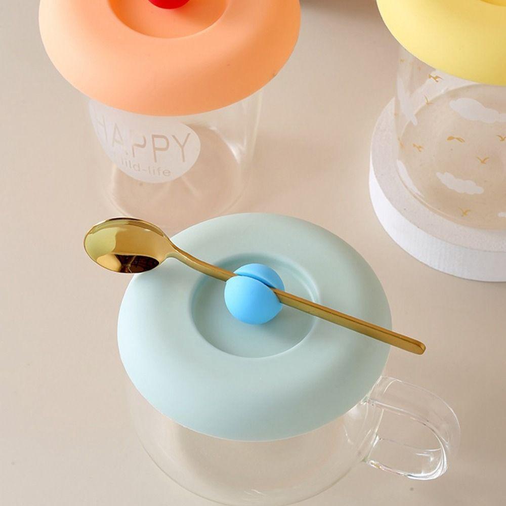 Non-toxic Silicone Cup Cover Anti-dust Coffee Mug Sealed Cap Water Cup Lid  Coffee Cup