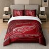 3Pcs Bedding SetDetroit Red Wings Soft Bed Sheet and Two Pillowcases Home Bedroom Decor