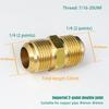 Равнопроходной ниппель с раструбом, внешний диаметр трубы 1/4", 5/16", 3/8", 1/2", 5/8", 3/4", 7/8", латунный фитинг для труб Sae-Standard, соединитель для кондиционера воздуха