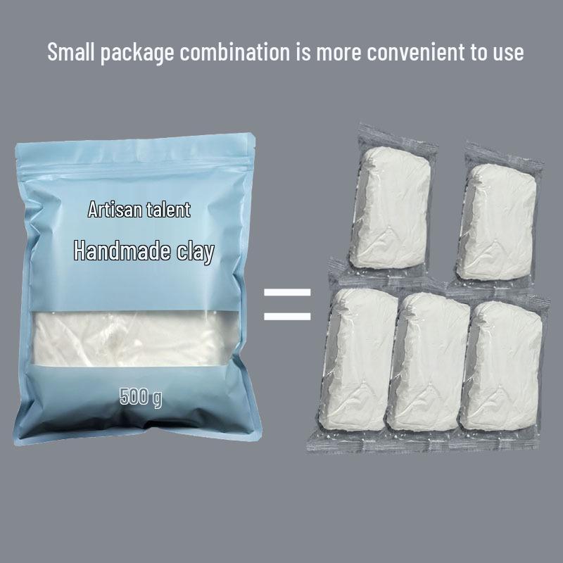 Craftsman Talent 12-Color Non-Toxic Super Light Clay (500g) - Safe, Handmade Rubber Clay