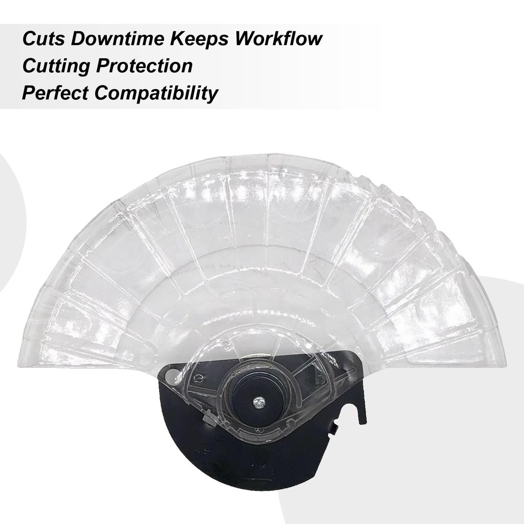 Dustproof Grinder Guard Angle Grinder Saw Guard 10-inch Transparent Hood Aluminum Saw Accessories For Woodworking Carpentry Wood
