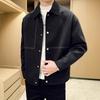 Autumn Coat Men's Short Lapel Jacket Men's Trend High-end Casual Autumn and Winter Top