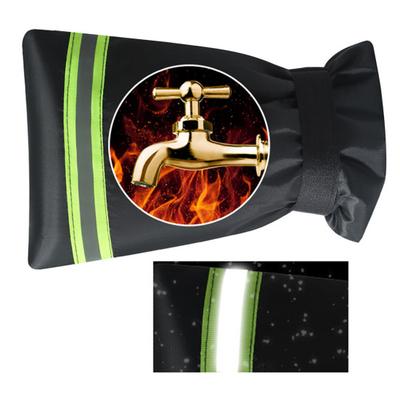 Зимний уличный чехол для крана Водонепроницаемая ткань Оксфорд Многоразовый садовый газонный шланг Кран-букса Наружный кран Защита от замерзания Черный изоляционный чехол