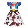 Girls Toy Story Cosplay Dress Kids Princess A-line Skirt 3-10 Years Old