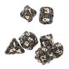 Набор из 7 игральных костей из цинкового сплава, разные формы, металлические многогранные игральные кости для ролевых настольных игр