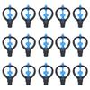 15Pcs Lawn Sprinkler Nozzle G1/2 External Thread 360 Degrees  Automatic Rotation Mid Range for Lawn Garden