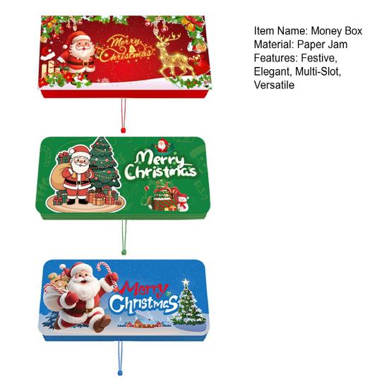 2026 Рождественский конверт для денежного подарка 10 отделений Праздничная копилка Персонализированный держатель для сюрприза для наличных денег и карт