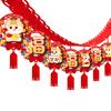 Chinese New Year Good Luck String Garland Happy Lunar New Year Hanging Banner 2026 Spring Festival Bunting Garland for Home Office Backdrop Decoration