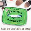 Canned Sardines Style Makeup Bag Cute Travel Cosmetic Bag Bath Wash Bag Creative Fashion Handbags Makeup Pouch Case Beauty Bag