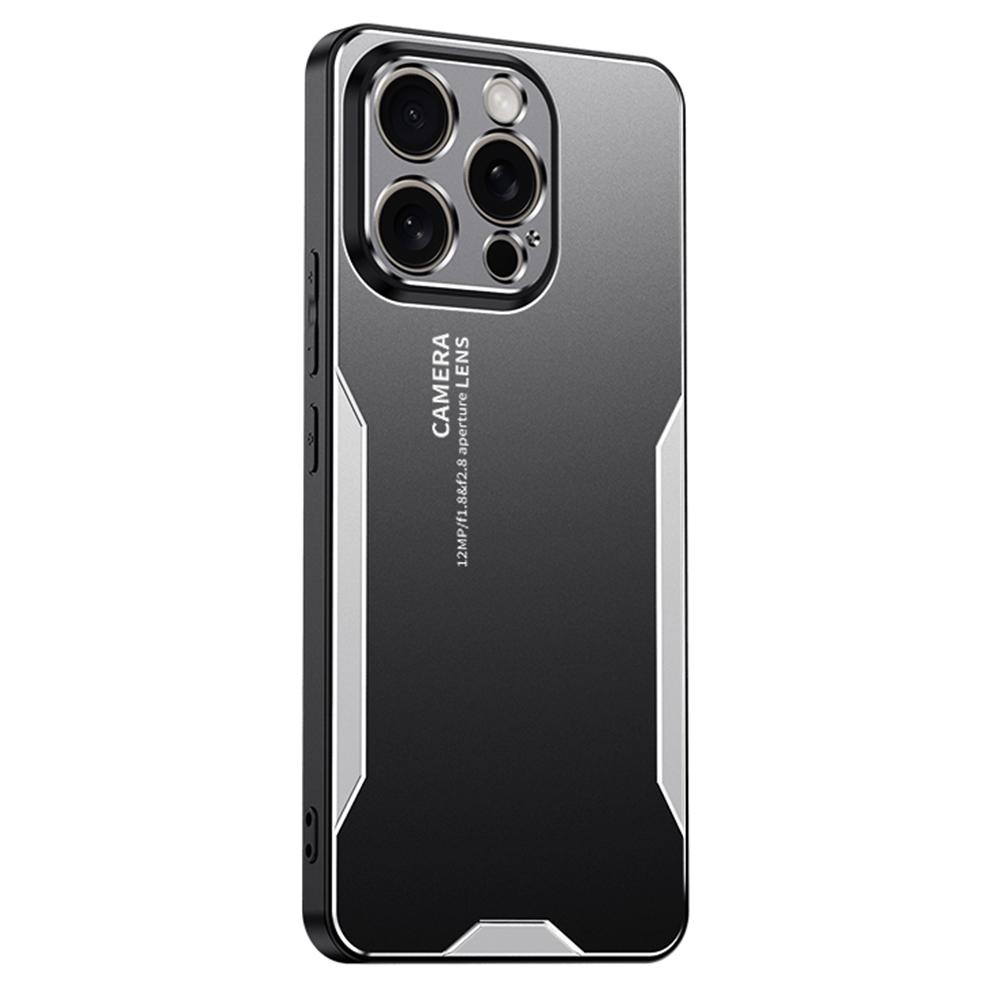 For iPhone 16 Pro Phone Case Aluminium Alloy TPU PC Back Cover
