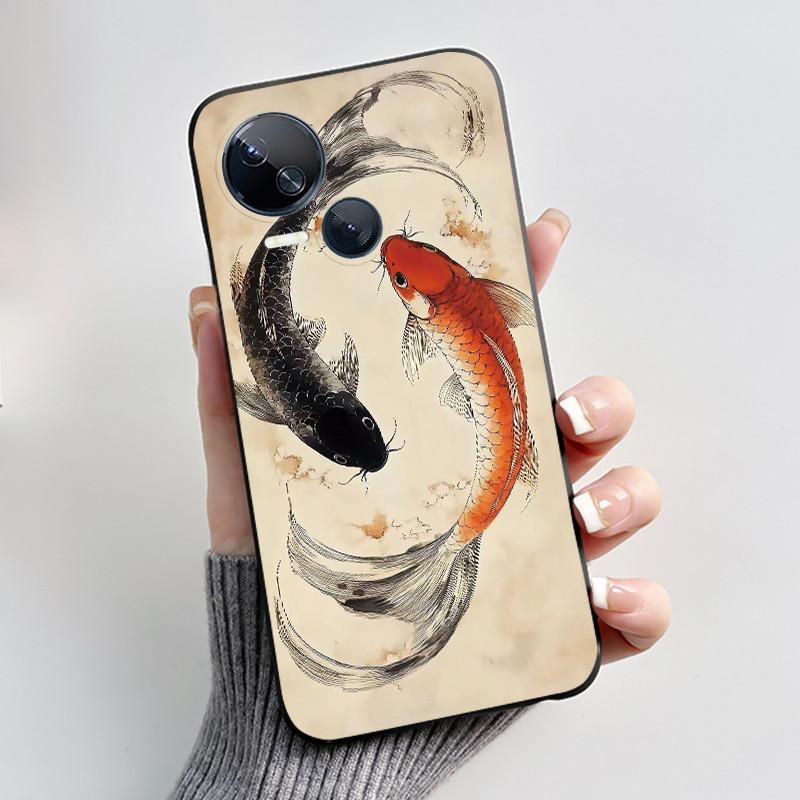 Чехол для телефона Tecno Spark 10 5G KI8 Эстетичный Роскошный Милый Крутой Для Мальчиков Девочек Черный Матовый Мягкий Силикон Задняя Крышка TPU Оболочка