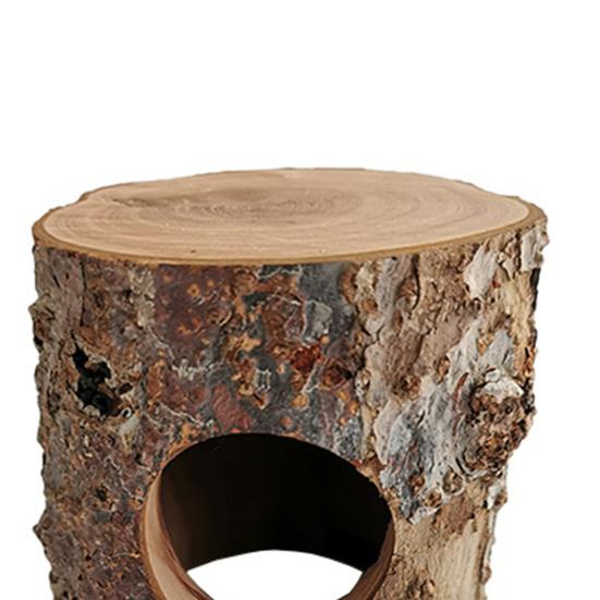 Игрушка-туннель для мыши, устойчивая к укусам, влагостойкая, аксессуар для домашних животных, натуральная деревянная мышь для хомяка