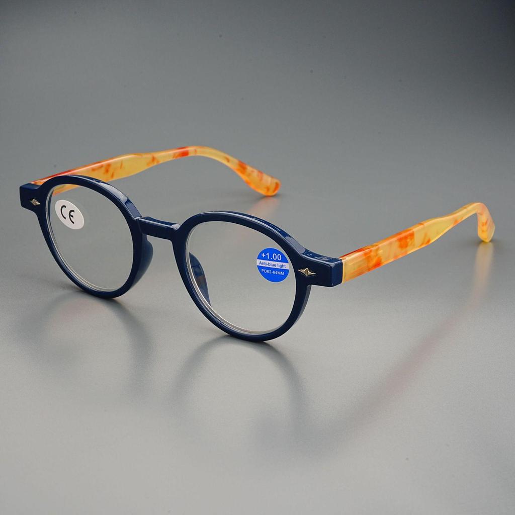 Японские ретро круглые антиусталостные очки для чтения с защитой от синего света 2025