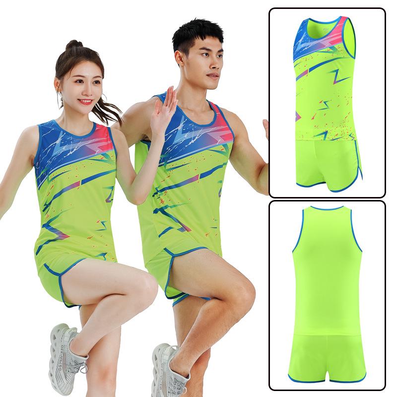 Тренировочный костюм для легкой атлетики для мужчин и женщин: Спортивная одежда для спринта и марафона с шортами для уроков физкультуры в начальной школе