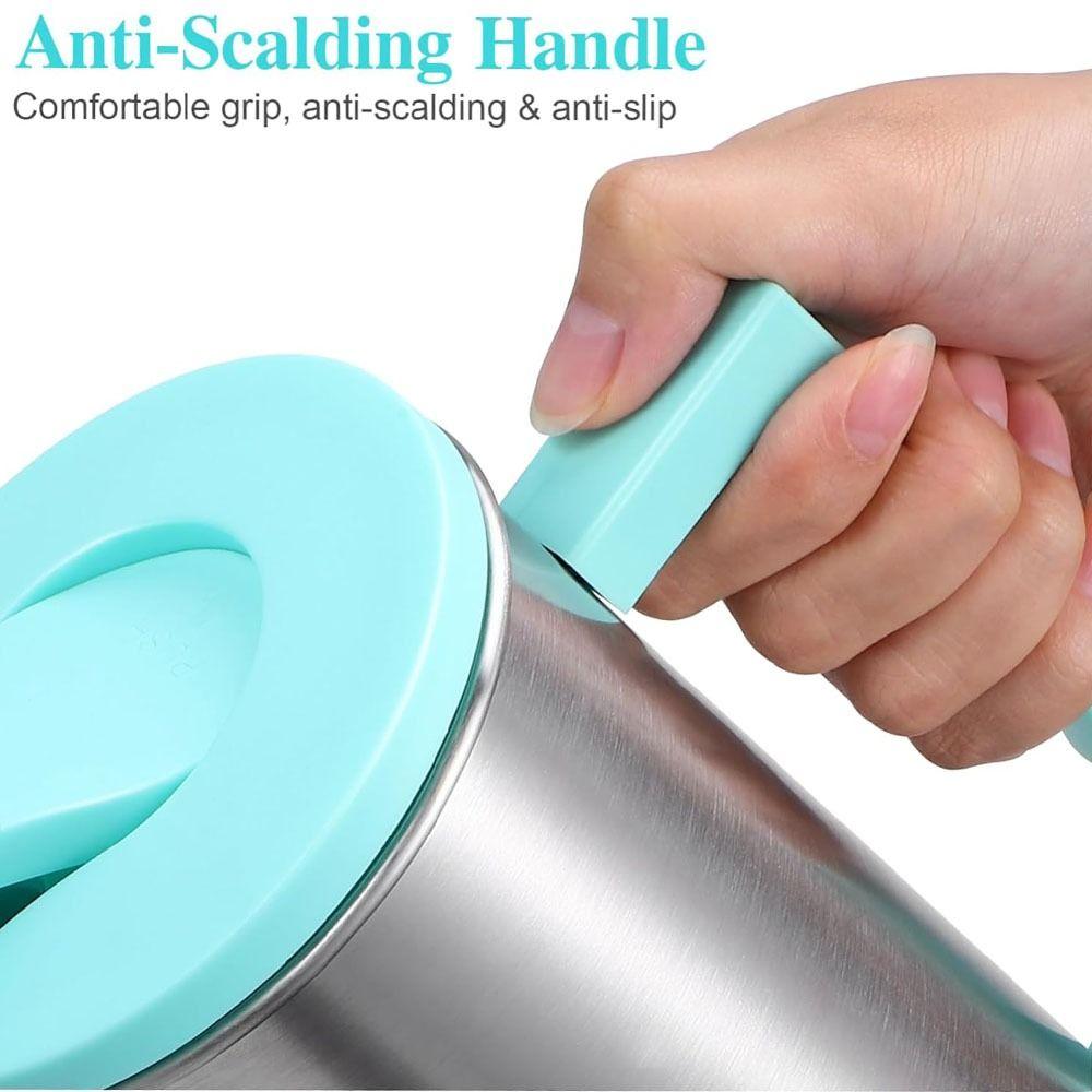 Flip Top Lids Large Water Jug Anti-scalding Handle Cold Brew Coffee Maker Picnic
