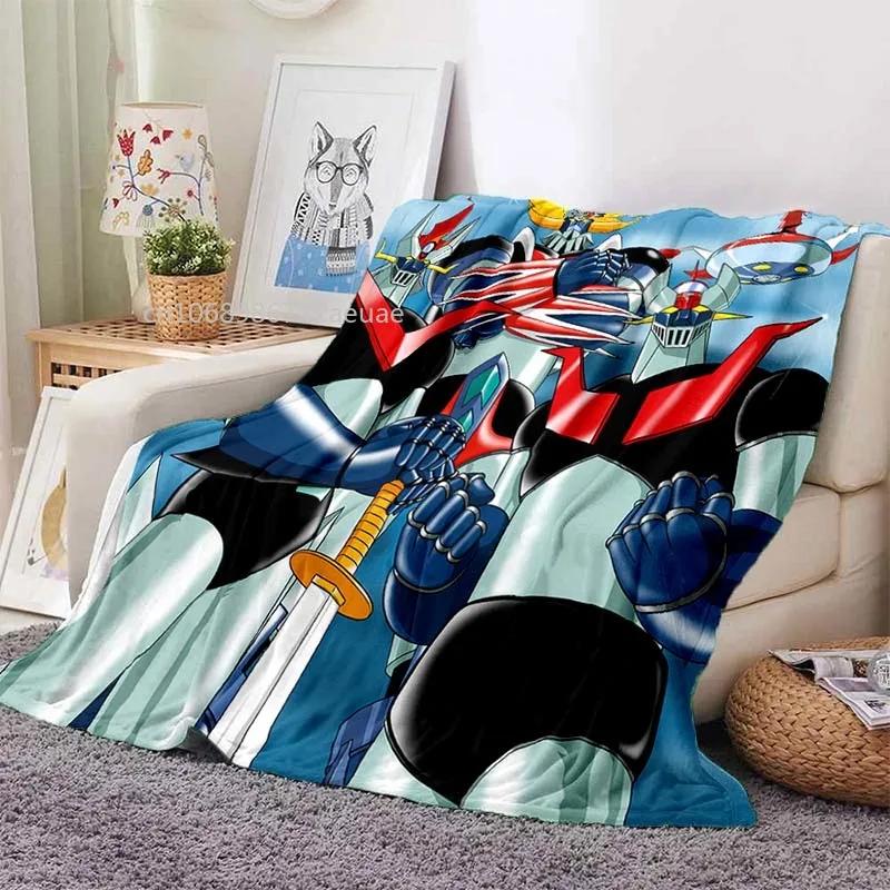 Mazinger z UFO Robot Grendizer фланелевое одеяло мультфильм аниме дети мягкий чехол легкий кровать диван стул одеяло