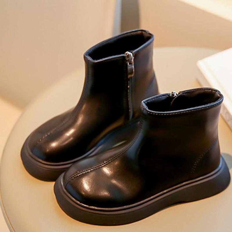 Ботинки Martin для девочек, осенние и зимние, новые детские ботинки для девочек, иностранные, черные, короткие, весенние и осенние, одинарные ботинки