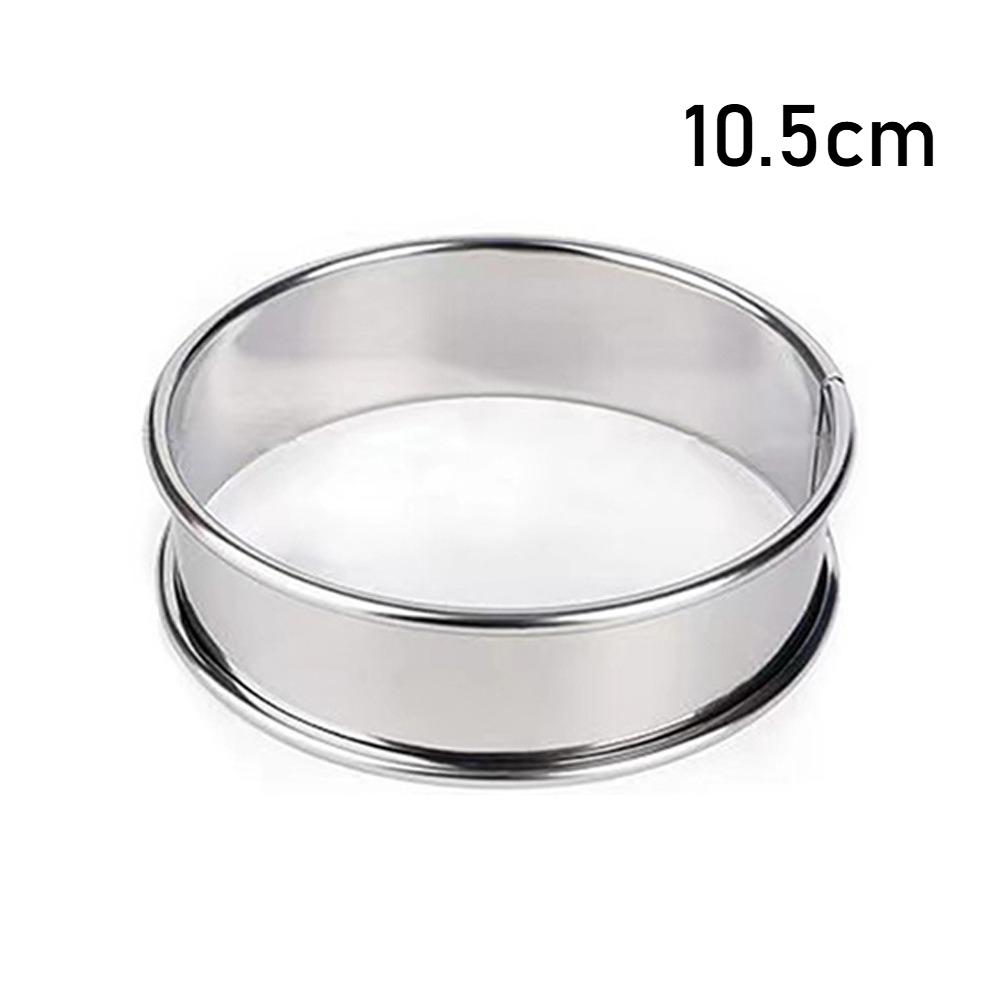 10cm 8cm New Stainless Steel Baking Circle Mold Double Rolled Cooking Rings Circle Egg Ring Cookie Molds Kitchen Tool 2025