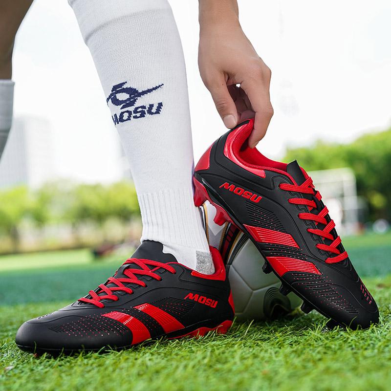 36-45Унисекс футбольные бутсы мужские высокие профессиональные тренировочные футбольные бутсы с длинными шипами спортивные футбольные бутсы