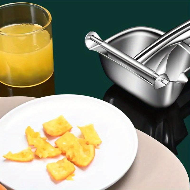Сверхпрочная металлическая соковыжималка для лимона - простая ручная соковыжималка для цитрусовых, эргономичная и прочная для свежего сока, соковыжималка для яблок для ресторана