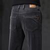 2024 New Spring And Autumn Corduroy Casual Pants For Men'S Business Slim Fit Straight Leg Elastic Versatile Long Pants