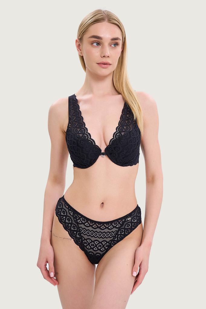 Комплект белья: бюстгальтер push-up и трусики бразилиана Leilieve (88908)