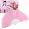 1PC Dance Props Classical Women Showgirl Home Decorative Fluffy Feather Fans Folding Fans Hand Fan Wedding Party