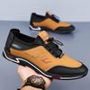 Men's Shoes 2025 Autumn New Comfortable Men's Casual Shoes Korean Version Trend Lightweight Men's Leather Shoes Youth Soft-soled Shoes
