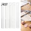 Acrylic Clay Thickness Rulers 1 Pair Polymer Depth Guide, 2/3/4/5/6mm Pottery Rolling Pin DIY Earring Making Supplies Transparent Ruler
