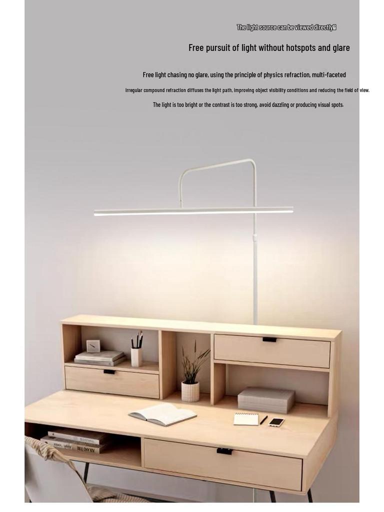Full Spectrum Eye-Protection Study Floor Lamp for Children and Students