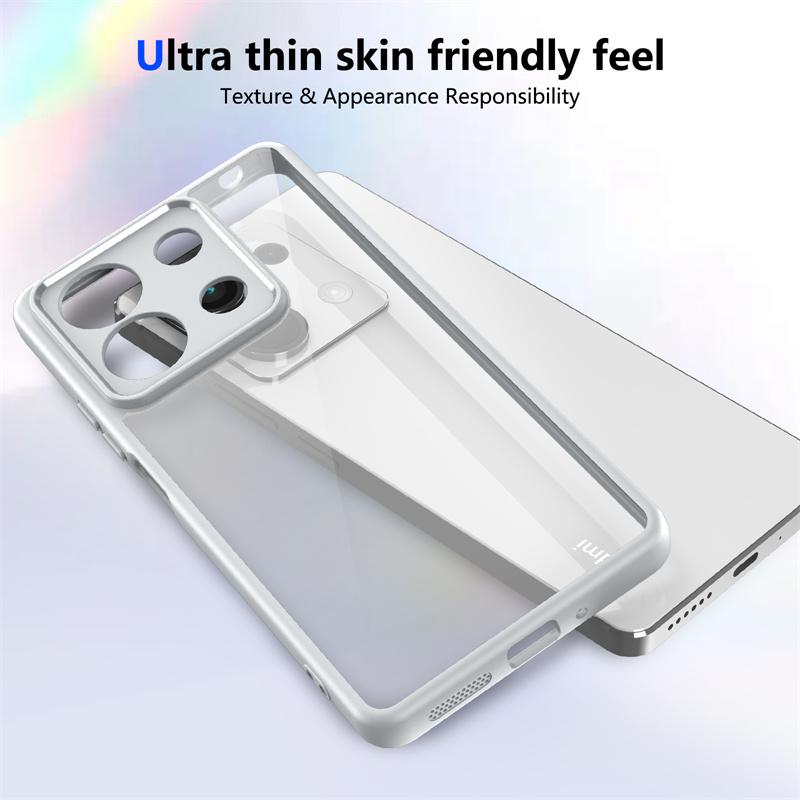 Чехол для камеры со светодиодной подсветкой, прозрачный акриловый, для Xiaomi Redmi iPhone Samsung, Xiaomi Poco X7 Pro X5 X3 M7 M6 M5 M4 F6 C75 C65 C55, чехол из силикона TPU