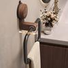 Hanging Towel Rack Suction Cup Design Strong Load-bearing Simple Installation Bathroom Wall Mount Hand Towel Holder
