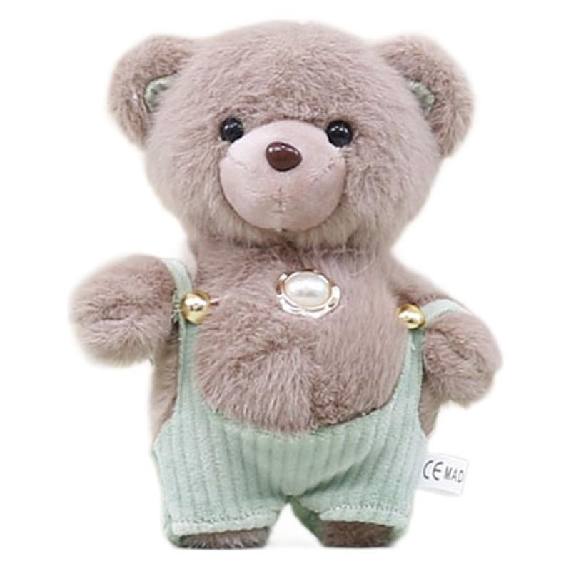 Big Whimsical Belly Teddy Bear Keychain Soft Plush Charm Adorable Bag Accessory