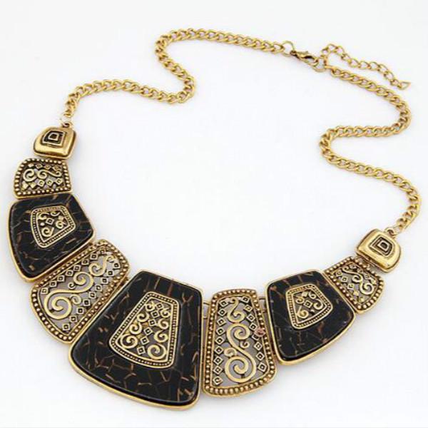 6 цветных колье, винтажные ожерелья, женские украшения