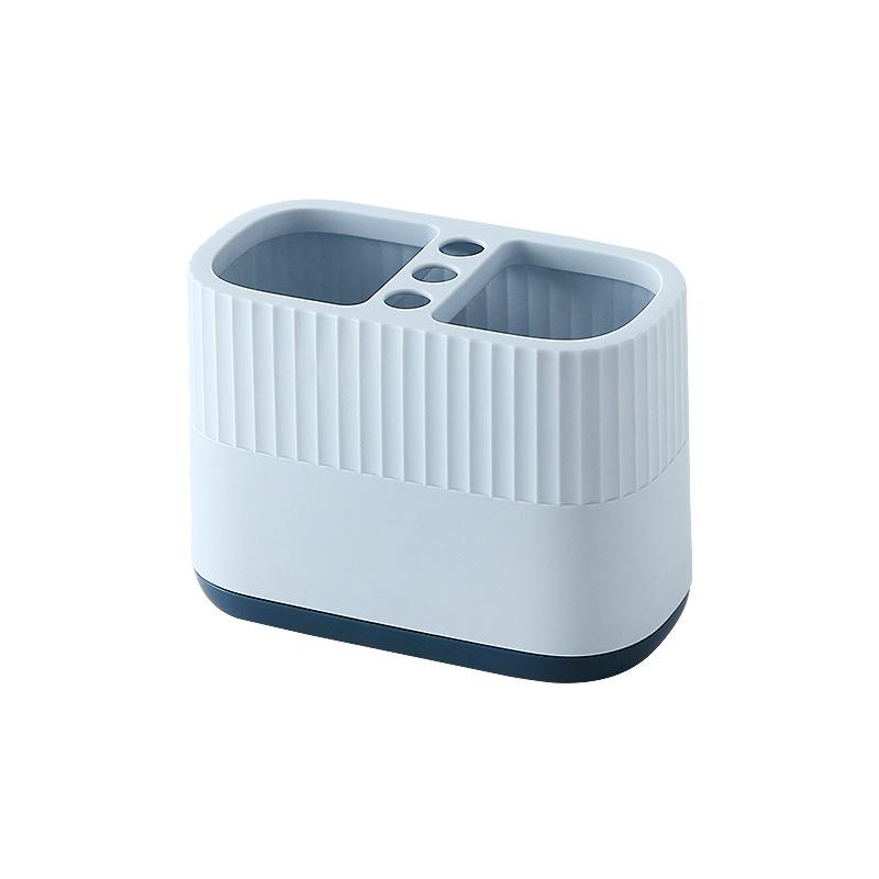 Офисный настольный держатель для ручек для школьников, пластиковый органайзер, двухцветный, большой емкости, вертикальный держатель для ручек