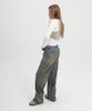 SLLOW GARMENTS Studded Washed Loose Fit Denim