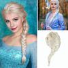 Anime Princess Wig Long Blonde Braided Wig Without Bangs Adult Adjustable Damage-Free Cosplay Costume