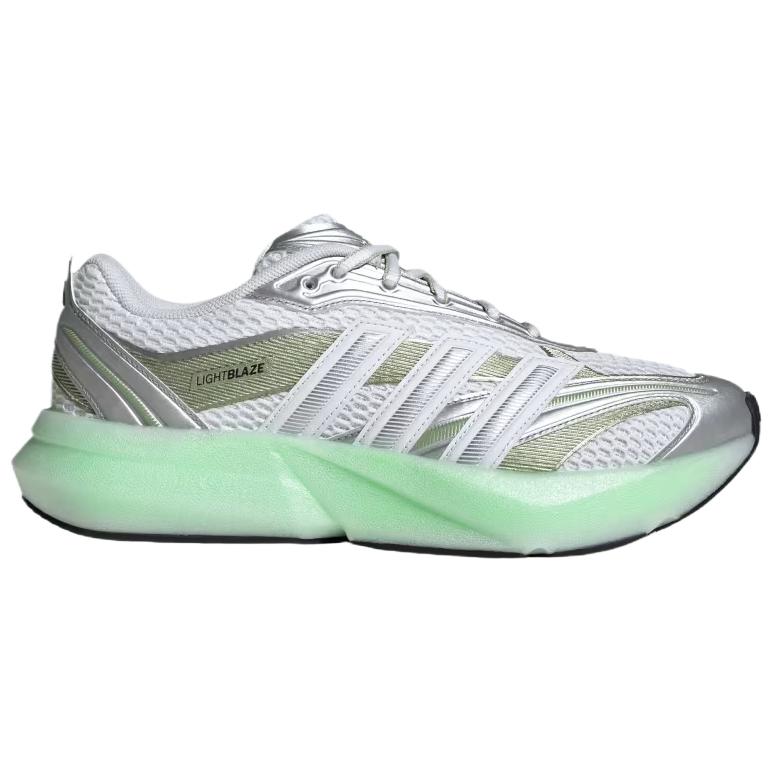 Adidas Lightblaze Glow White Silver Metallic Women Sneakers Cloud-White Magic-Lime-Metallic JP6328