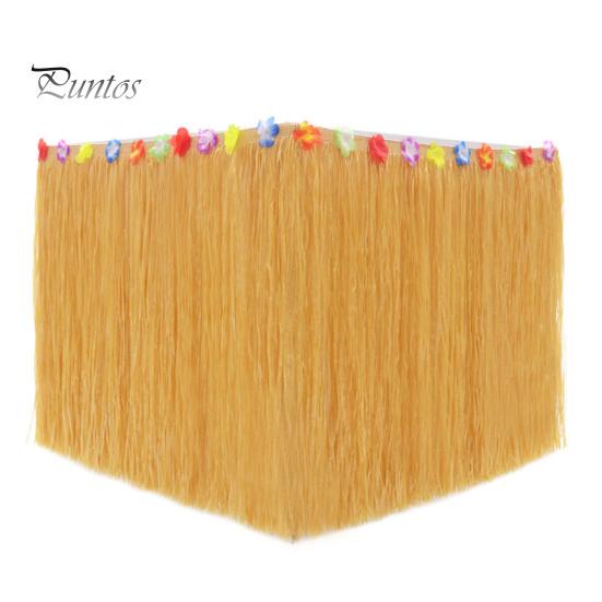 Юбка для стола, украшения для вечеринки в стиле Луау, принадлежности для тропической гавайской вечеринки, сувениры на цветочную летнюю пляжную тематику