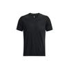 Solid Color Slim Fit Running Short Sleeve T-Shirt Men Tops Black 1375267-001
