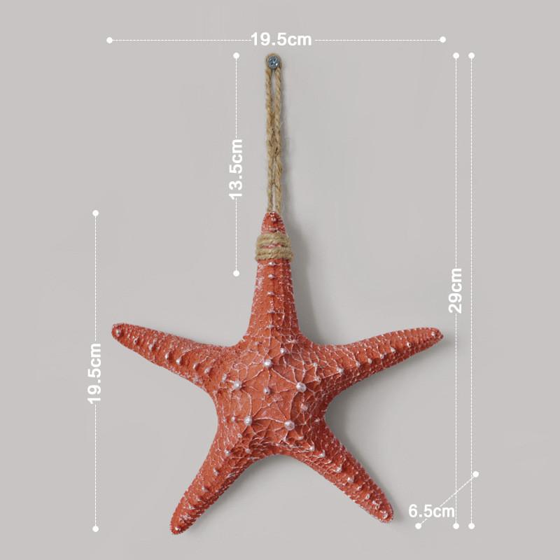Trendy Ceramic Starfish Wall Ornament For Stylish Home Interior Design